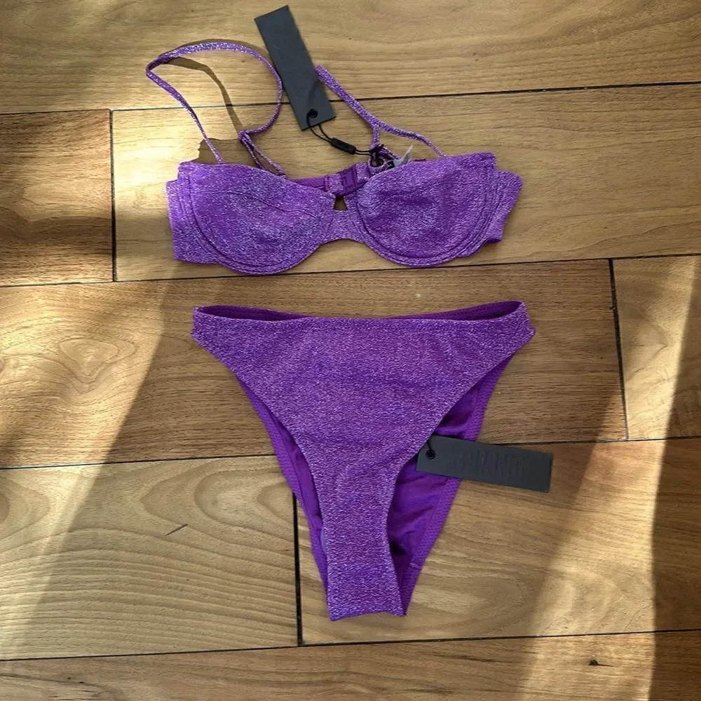 TRIANGL RHIAN VIOLET SPARKLE NO BAG NEW WITH TAGS 💜 - Picture 5 of 5